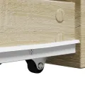 Armoire de salle de bain étroite avec roulettes chêne sonoma