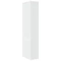 Armoire de salle de bain étroite avec roulettes blanc