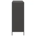 Buffet haut noir 101,5x39x103,5 cm acier