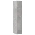 Armoire d'apothicaire gris béton 30x41x174,5 cm bois ingénierie