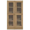 Buffet haut chêne artisanal 82,5x30,5x150 cm bois d'ingénierie