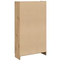 Buffet haut chêne artisanal 82,5x30,5x150 cm bois d'ingénierie