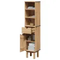 Armoire de salle de bain OTTA 35x30x159 cm bois massif de pin