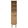 Armoire de salle de bain OTTA 35x30x159 cm bois massif de pin