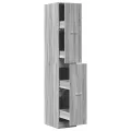 Armoire apothicaire sonoma gris 30x41x174,5cm bois d'ingénierie