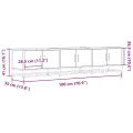 Meuble TV sonoma gris 180x35x41 cm bois d'ingénierie