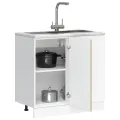Meuble bas du lavabo chêne sonoma bois d'ingénierie