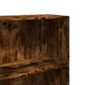 Bibliothèque chêne fumé 60x30x189 cm bois d'ingénierie