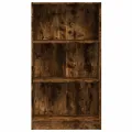 Bibliothèque chêne fumé 60x24x109 cm bois d'ingénierie