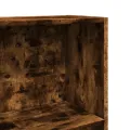 Bibliothèque chêne fumé 60x24x109 cm bois d'ingénierie