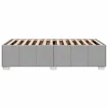 Cadre de lit sans matelas gris clair 80x200 cm tissu
