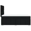 cadre de lit avec matelas Noir 90x200 cm Tissu