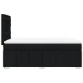 cadre de lit avec matelas Noir 90x200 cm Tissu