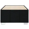 Cadre de lit sans matelas noir 90x190 cm tissu