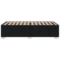 Cadre de lit sans matelas noir 90x190 cm tissu