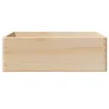 Boîte en bois avec poignées 40x30x13 cm bois de pin massif