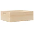 Boîte en bois avec poignées 40x30x13 cm bois de pin massif