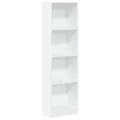 Bibliothèque blanc 40x24x143 cm bois d'ingénierie