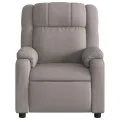 Fauteuil de massage inclinable Taupe Tissu