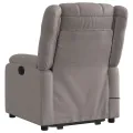 Fauteuil inclinable de massage Taupe Tissu