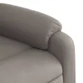 Fauteuil inclinable de massage Taupe Tissu
