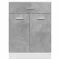 Armoire de plancher à tiroir Gris béton 60x46x81,5 cm Aggloméré