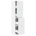 Armoire d'apothicaire blanc 40x41x174,5 cm bois d'ingénierie