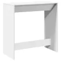 Table de bar blanc 102x50x103,5 cm bois d'ingénierie