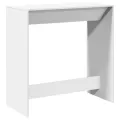 Table de bar blanc 102x50x103,5 cm bois d'ingénierie