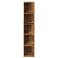 Armoire d'angle vieux bois 33x33x165 cm bois d'ingénierie