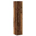 Armoire d'angle vieux bois 33x33x165 cm bois d'ingénierie