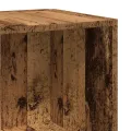 Armoire d'angle vieux bois 33x33x165 cm bois d'ingénierie