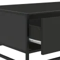 Table basse noir 90x57x35 cm bois d'ingénierie et métal