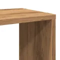 Meuble TV chêne artisanal 100x24x32 cm bois d'ingénierie