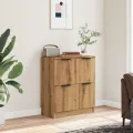 Buffet chêne artisanal 60x30x70 cm bois d'ingénierie