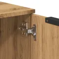 Buffet chêne artisanal 60x30x70 cm bois d'ingénierie