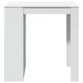 Table de bar blanc 102x70x103,5 cm bois d'ingénierie