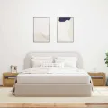 Tables de chevet 2 pcs avec LED chêne artisanal 60x35x40 cm