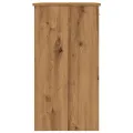 Bureau chêne artisanal 80x40x75 cm bois d'ingénierie