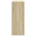 Table de bar avec étagères chêne sonoma bois d'ingénierie