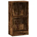 Bibliothèque chêne fumé 40x24x76 cm bois d'ingénierie
