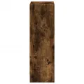 Bibliothèque chêne fumé 40x24x76 cm bois d'ingénierie