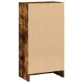 Bibliothèque chêne fumé 40x24x76 cm bois d'ingénierie