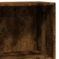 Bibliothèque chêne fumé 40x24x76 cm bois d'ingénierie