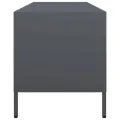 Meuble TV anthracite 135x39x43,5 cm acier laminé à froid