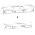 Meuble TV anthracite 202x39x43,5 cm acier laminé à froid