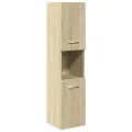 Ensemble de meubles de salle de bain 4 pcs chêne sonoma