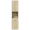 Ensemble de meubles de salle de bain 4 pcs chêne sonoma