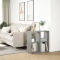 Étagère séparatrice de pièce gris béton 69,5x29x69,5 cm