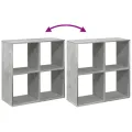 Étagère séparatrice de pièce gris béton 69,5x29x69,5 cm